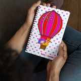 Hot Air Balloon Ride Spiral notebook