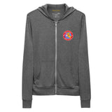 Official Badge Lightweight Unisex zip hoodie