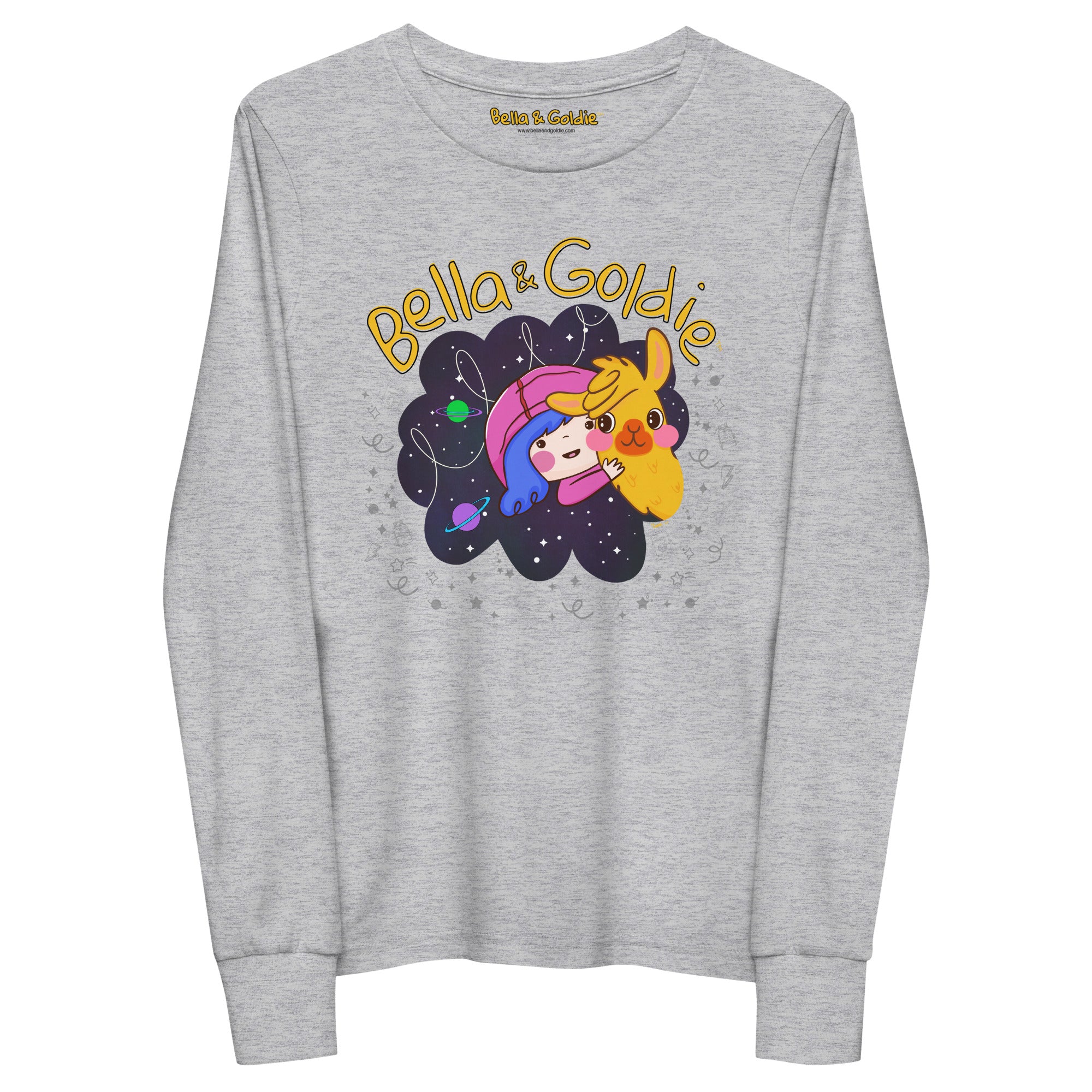 Bella & Goldie Space Youth long sleeve tee