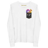 Pop Up Pocket Youth long sleeve tee