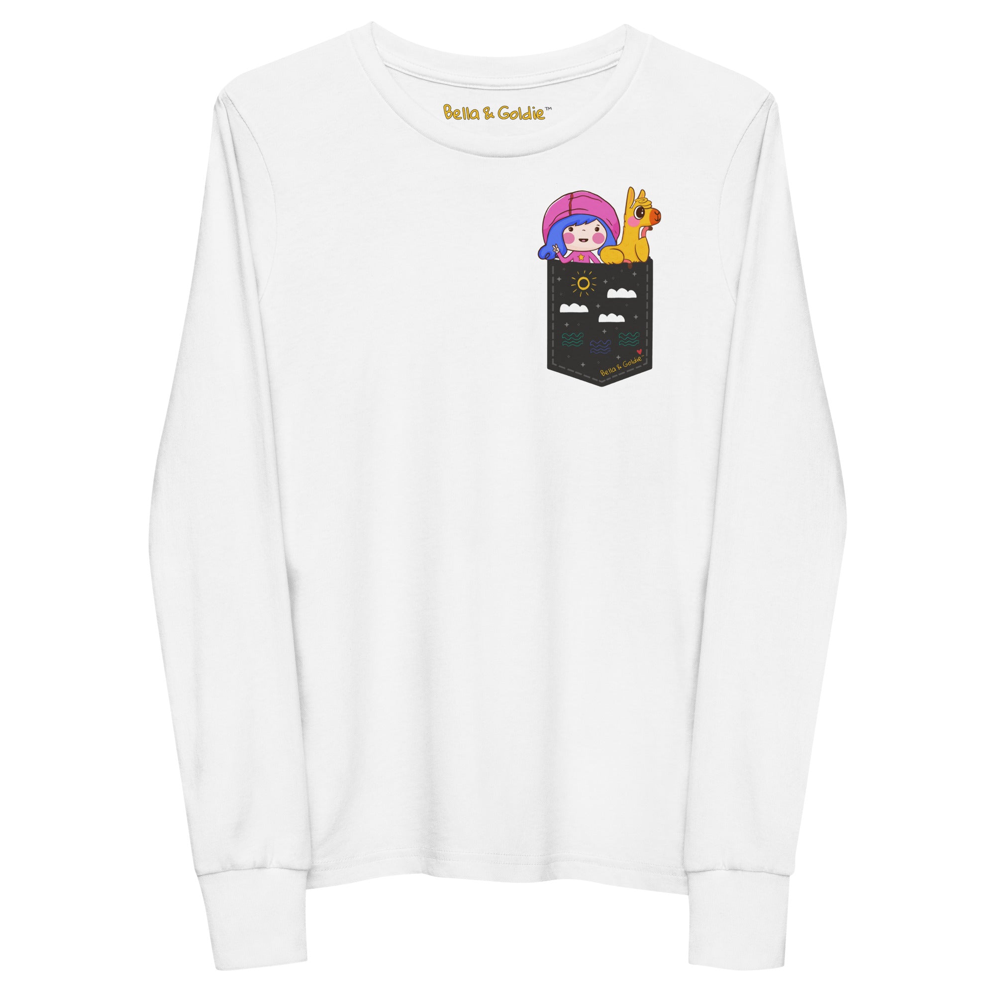 Pop Up Pocket Youth long sleeve tee